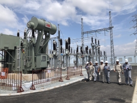 Dự án Nhà máy Điện gió V1-3 Bến Tre chính thức đưa vào vận hành Nhà điều hành và Trạm biến áp & đường dây 110 kV